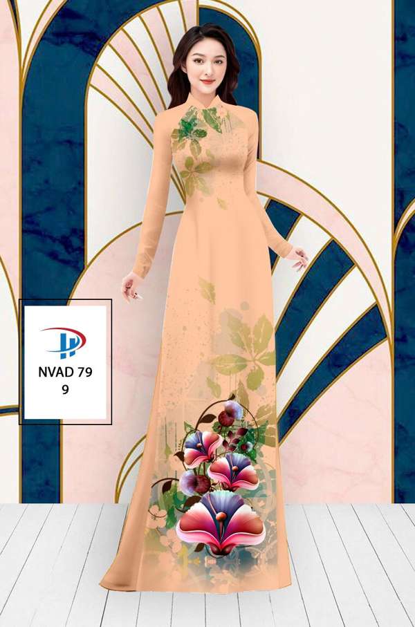 Vải Áo Dài Hoa In 3D AD NVAD79 67